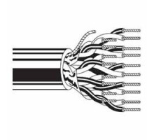 BELDEN  9501 0601000               Multi-Conductor - Computer Cable for EIA RS-232 Applications 2 24 AWG PVC FS PVC Chrome