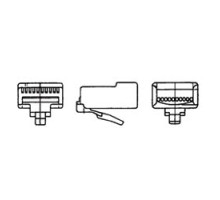 STEWART CONNECTOR  937-SP-301010R               Unshielded 10 Position 10 Contact CAT5 RJ45 Plug