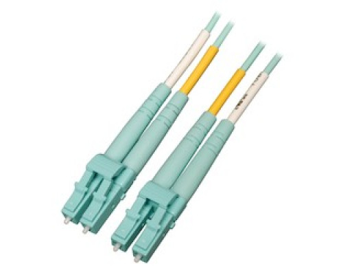 TRIPP LITE N820-04M-OM4        Eaton Tripp Lite Series 10Gb/40Gb/100Gb Duplex Multimode 50/125 OM4 LSZH Fiber Patch Cable LC/LC , Aqua, 4 m 13.1 ft.