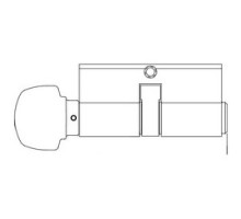 KABA ILCO CORP  52225KS-03-OB               Cylinder Lock Turn Knob, Profile, 0-Bitted, KS Keyway, 5-Pin, 3.82