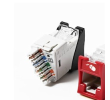 SIEMON COMPANY  U6A-H06NB               UltraMAX Outlet, Category 6A UTP, RJ45, Hybrid, Blue, Punch down, T568A/B, Bulk Pack