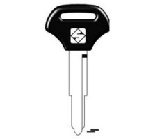 KABA ILCO CORP  KW16CP-SI ST A12               Vehicle Key Blank, Steel, Nickel Plated, 12 Price Group, For Kawasaki Motorcycle