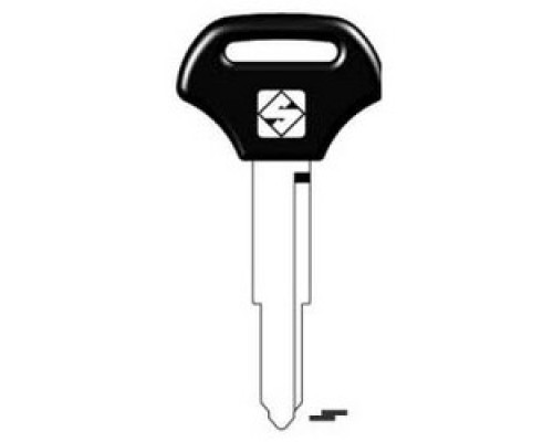KABA ILCO CORP  KW16CP-SI ST A12               Vehicle Key Blank, Steel, Nickel Plated, 12 Price Group, For Kawasaki Motorcycle