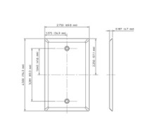 LEVITON  84014               1-Gang No Device Blank Wallplate, Standard Size, 430 Stainless Steel, Box Mount, - Stainless Steel