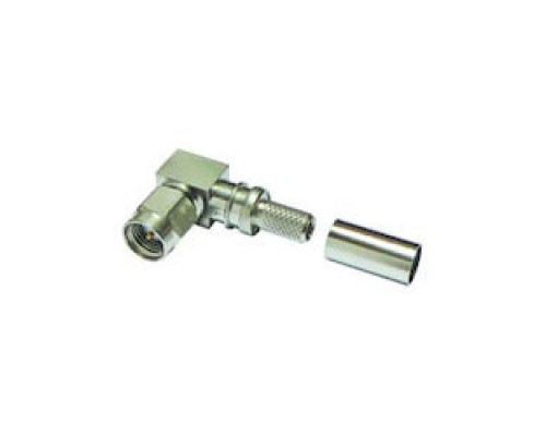 TIMES MICROWAVE EZ-200-SM-RA-SS-X 3190-6006       SMA MALE PLUG CRIMP   CONNECTOR RIGHT ANGLE NO  BRAID TRIM