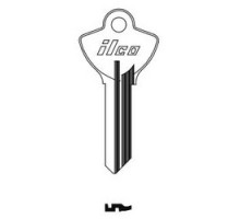 KABA ILCO CORP  C1096CN NP A04  EL10              Cylinder Lock Key Blank, Brass, Nickel Plated, 4 Price Group, For Elgin