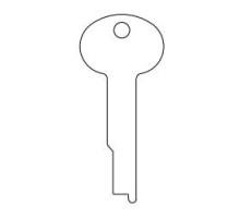 KABA ILCO CORP  1362 NS A53  AD01424003              Safe Deposit Key Blank, 0.28
