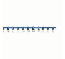 THOMAS & BETTS  RB250T-PS               Plastic Strip Insulated Nylon Male Tab Disconnect Terminals for Wire Range 16-14, Tab Size 0.250 x 0.032, Blue