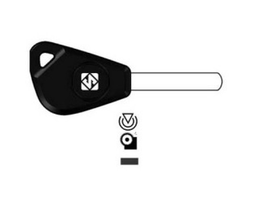 KABA ILCO CORP  DAT17T13 NS               Vehicle Key Blank, Transponder Key, Special Key Machine, Brass, Nickel Plated, For Subaru