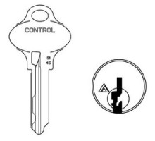 SCHLAGE ALLEGION BRAND  35-269-S123        Door Lock Cylinder Key Blank, Classic, Conventional, Everest 29, Embossed, Standard Bow, 5-Pin Cylinder, Control, S123 Keyway, Nickel Silver