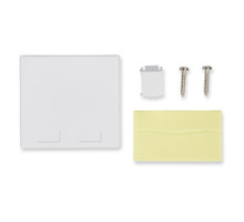 BELDEN  AX105353-EW               2-PORT SIDE ENTRY BOX, W/OUT SHUTTER DOOR KEY CONNECT, ELECTRIC WHITE
