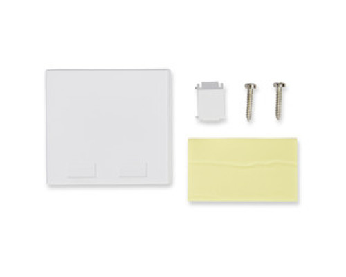 BELDEN  AX105353-EW               2-PORT SIDE ENTRY BOX, W/OUT SHUTTER DOOR KEY CONNECT, ELECTRIC WHITE