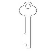KABA ILCO CORP  1028N NS A51  AD28110003              Safe Deposit Key Blank, 0.335