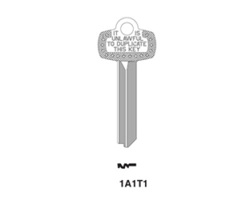 KABA ILCO CORP  1A1TA1 NS A30  IAR00000093              Key Blank, Look-Alike, TA Keyway, Natural Nickel Silver, 5 Price Group, For Best/Falcon