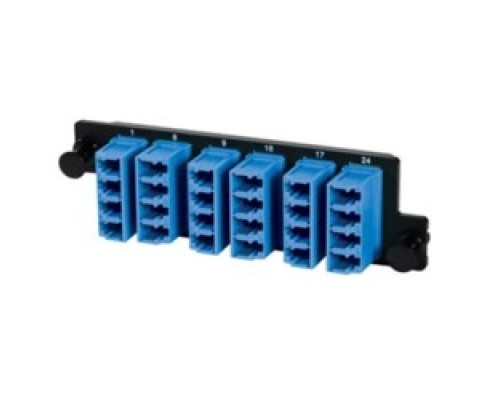 ORTRONICS  HDFP-LCQ24AC               HDFP Adapter Panel, 24 Fibre, LC Dup, Blue, OS2
