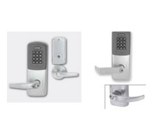 SCHLAGE ALLEGION BRAND  CO200MS70PRKSPA643EP6-C123-LH 4B 09663 10072 134        Electronic Door Lock, Mortise Chassis, Proximity, Keypad, Left Hand, C123 Keyway, Sparta Lever, 4AA Battery, Aged Bronze, For Class/Storeroom