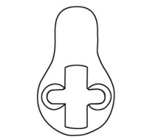 KABA ILCO CORP  863-00-10               Door Lock Cylinder Cam, Standard, Yale, For Mortise Cylinder