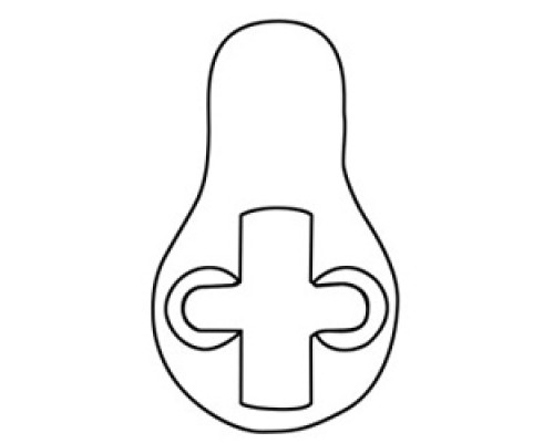 KABA ILCO CORP  863-00-10               Door Lock Cylinder Cam, Standard, Yale, For Mortise Cylinder