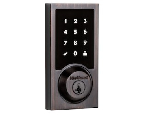 KWIKSET  99160-042  916CNT 500 11P SMT CP TPR RCALFD V2              SmartCode 916 Touchscreen Electronic Deadbolt featuring SmartKey Security and Z-Wave Technology in Venetian Bronze