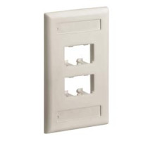 PANDUIT  CFPL4IWY               Faceplate 4Pt SglGang Classic IW EA