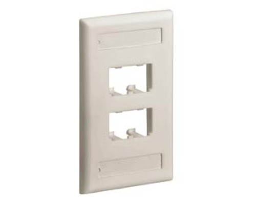 PANDUIT  CFPL6IWY               Faceplate 6Pt SglGang Classic IW EA