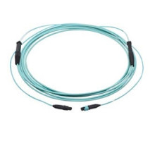 CORNING G757524TPNDDU030F        EDGE Trunk50 um Multimode OM3 , MTP Connector to MTP Connector, 24 F, with 33/33 inch Legs, Pulling Grip One Side, 30 ft