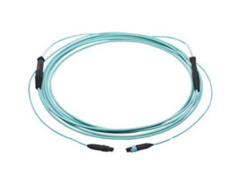 CORNING G757524TPNDDU030F        EDGE Trunk50 um Multimode OM3 , MTP Connector to MTP Connector, 24 F, with 33/33 inch Legs, Pulling Grip One Side, 30 ft