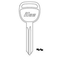 KABA ILCO CORP  B106 NP A05  IAL00000762              Vehicle Key Blank, Brass, Nickel Plated, 5 Price Group, For Saturn