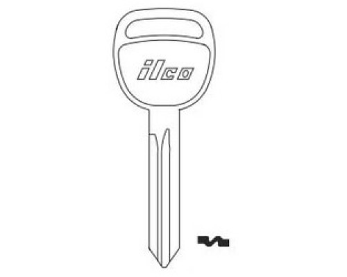 KABA ILCO CORP  B106 NP A05  IAL00000762              Vehicle Key Blank, Brass, Nickel Plated, 5 Price Group, For Saturn