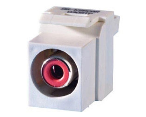 ORTRONICS KSRCAY        RCA module yellow insulator , Keystone, 110 termination, Fog White