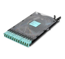 CORNING  EDGE-CS12-AD-P00QE               EDGE Splice Cassette, 12 F, LC Duplex, OM4, Single-fiber