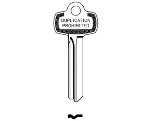 JMA USA  BES-14DS NS 6               Door Key Blank, Best, 1A1B1, Nickel Silver
