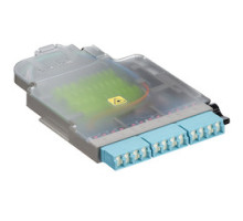 LEVITON  SPLCH-12AQ               HDX FIBER SPLICE MODULE    12-F OM4 LC SHUTTERED AQUA