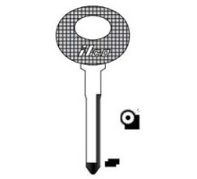 KABA ILCO CORP  S53HF-P NP A21               Vehicle Key Blank, High Security, Plastic Head, Special Key Machine, Natural Brass, 21 Price Group, For Mercedes Benz