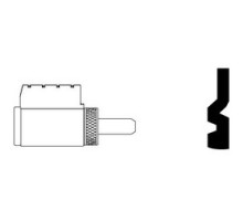 SCHLAGE ALLEGION BRAND  23-000-E 626        Door Lock Cylinder, Conventional, 6-Pin, E Keyway, Satin Chrome, For ND Series Lock Set Lever Handle, Hotel Function