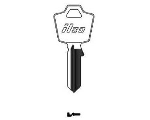 KABA ILCO CORP  1556 NP A05  AA01373002              Cylinder Lock Key Blank, Brass, Nickel Plated, 5 Price Group, For ESP