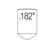 ASSA ABLOY ACCENTRA  251-0               Cylinder Lock Tumbler Pin, Bottom, #0 Bitting, 0.182