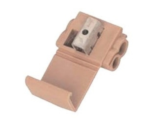 3M 7000132405 560N-BULK       Insulation Displacement Connector, Double Run or Tap, 600 Volt, 18 to 16 AWG Solid/Stranded , 14 AWG Stranded , Flame Retardant, Polypropylene Insulation, Brown, Bulk