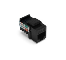 LEVITON  41108-RE5               Category 5 QuickPort Connector, Universal Wiring, 110 Style Termination, 8P8C, Black