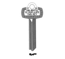 KABA ILCO CORP  1A1J1 NS A30  IAR63826203              Key Blank, Look-Alike, J Keyway, Natural Nickel Silver, 5 Price Group, For Best/Falcon