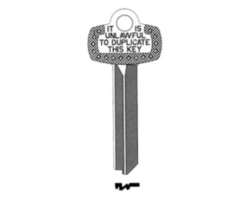 KABA ILCO CORP  1A1J1 NS A30  IAR63826203              Key Blank, Look-Alike, J Keyway, Natural Nickel Silver, 5 Price Group, For Best/Falcon