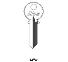 KABA ILCO CORP  999R NP A05               Cylinder Lock Key Blank, 5-Pin, Reverse, Brass, Nickel Plated, 5 Price Group, For Yale