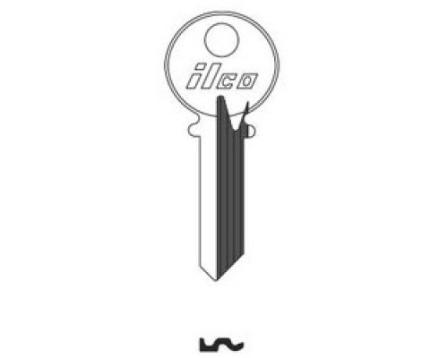 KABA ILCO CORP  999R NP A05               Cylinder Lock Key Blank, 5-Pin, Reverse, Brass, Nickel Plated, 5 Price Group, For Yale