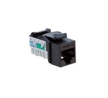 LEVITON  61HOM-RE6               HOME 6 Snap-In Jack, T568A Wiring, Black