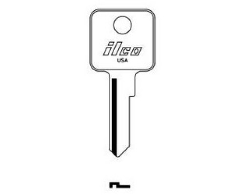 KABA ILCO CORP  1092M NP A04  AL00000892              Padlock Key, Brass, Nickel Plated, 4 Price Group, For Master