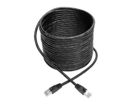 TRIPP LITE N262-025-BK        Cat6a 10G-Certified Snagless Shielded STP Network Patch Cable RJ45 M/M , PoE, Black, 25 ft.
