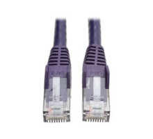 TRIPP LITE N201-050-PU        Premium Cat6 Gigabit Snagless Molded UTP Patch Cable, 24 AWG, 550 MHz/1 Gbps RJ45 M/M , Purple, 50 ft.