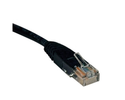 TRIPP LITE N002-001-BK        Cat5e 350MHz Molded Patch Cable RJ45 M/M - Black, 1-ft.