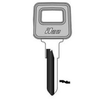 KABA ILCO CORP  VL8-P NP A10  AJ00000036              Vehicle Key Blank, Plastic Head, Steel, Nickel Plated, 10 Price Group, For Volvo