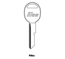 KABA ILCO CORP  S1098B NP A02  B49              Vehicle Key Blank, Secondary, Brass, Nickel Plated, 2 Price Group, For General Motors